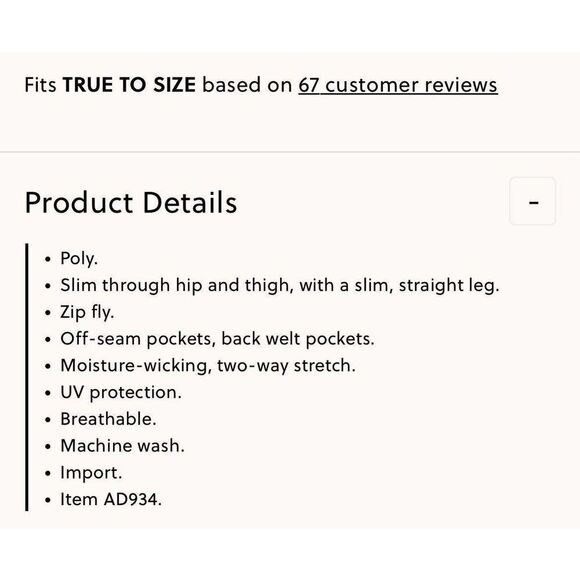 J.CREW Thompson Tech Pant Men 32 x 32 Khaki Tan Lightweight Performance AD934 - Picture 13 of 13